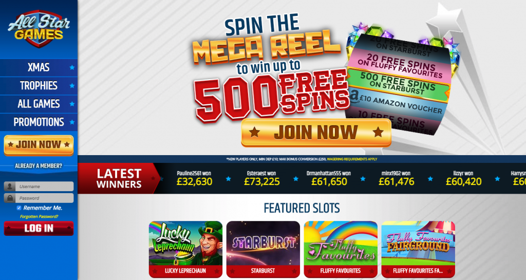All Star Games Casino